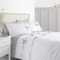 Catherine Lansfield Milo Bow Single Duvet Cover Set with Pillowcase White