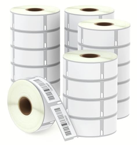 BETCKEY - 20 Rollen 11352 Selbstklebende Etiketten Kompatibel mit DYMO S0722520, 25mm x 54mm, 10000 Adressetiketten für LabelWriter 450, 4XL NICHT passend 550 oder 5XL