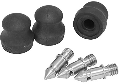 ZOYOSI 3pcs 3/8 inch photography accessories Anti-slip Rubber tripod spike for Gitzo Benro Tripod Monopod with Cover