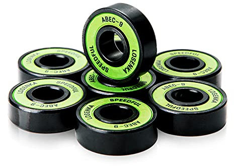 BEXTREME-Rodamientos ABEC 9 Chrome alta precisión Cojinetes 22x8x7 Milímetros Acero Cromado bajo coeficiente fricción para Skateboard Longboard Patines Patinete Skate Bolas 608