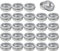 ZEOABSY 24 Stück 60ml Silber Leere Aluminiumdose Aluminium Runde Aludose Blechdosen mit Schraubdeckel Sichtfenster Cremedosen Dosen für DIY Salben Kerze Kosmetik Rasierseife