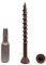 Marcopol (250 Stück) Braun Anti-Korrosions-Finish 4,2 x 45 mm Holz-Terrassenschrauben, Holzschrauben, Torx-Kopf, Typ 17, Senkkopf, Außenschraube (250, 4,2 x 45 mm)