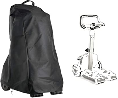 Grantien Housse pour Robot De Piscine, Bâche De Robot Nettoyeur De Piscine De Jardin avec Poignée Et Cordon De Serrage, étanche, 420D Oxford Noir 56 * 66 * 107cm