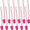 通用 Bachelor Party Small Glass Necklaces 6 Pack, 80s/90sPlastic Shot Glass Necklaces for Masquerade Hen Party Bridal Shower Wedding Bachelorette Party Necklace (rose red)