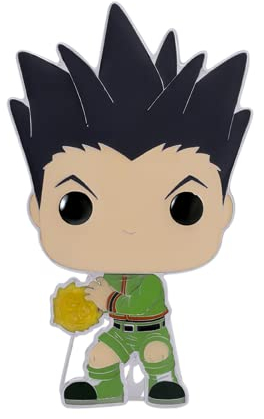 Loungefly POP! Large Enamel Pin HUNTERxHUNTER: Gon Freecss Reecss - Hunter X Hunter (HXH) Pin en Émail - Broche Fantaisie Mignonne à Collectionner - pour les Sacs à Dos et Sacs - Anime Fans