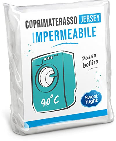 Sweet Night Coprimaterasso una piazza e mezza 125x200 cm | Lenzuolo impermeabile e microtraspirante | Morbido e silenzioso | Lavabile a 90°C