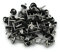 Kaiser plastic Spenglerschrauben Edelstahl A2 | 4.5 x 45 mm Länge | Trapezblechschrauben 100 STK. SET | TORX Schraubenkopf | EPDM Dichtscheibe - 2cm Durchmesser
