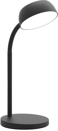 Unilux LED Schreibtisch-Leuchte Tamy schwarz, flexibel biegbarer Arm, 3000K
