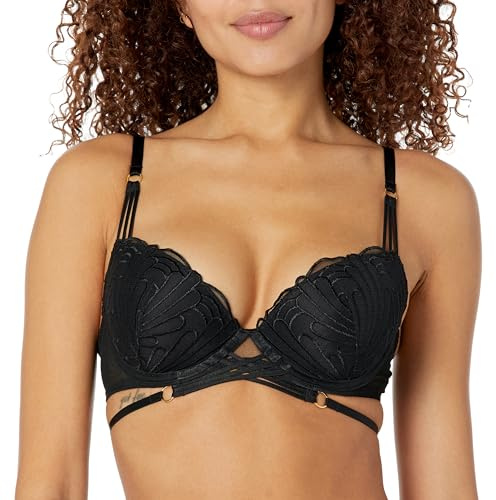 Aubade L'Indomptable Half-Cup Bra Afterdark Black 32G
