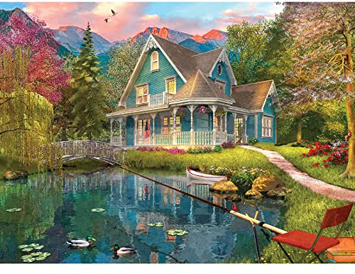 MISITU Puzzle 500 Teile für Erwachsene, Puzzle Geschenk, Klassische Puzzles, Geschicklichkeitsspiel für die ganze Familie, Villa