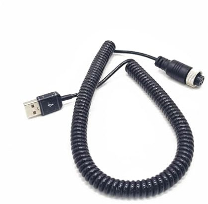Elecbee Aviation Plug GX12 Female 4 Pin To USB2.0 Type-A Male Cable