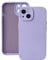 LOOKSEVEN For iPhone 15 Plus Case, Purple Silicone TPU Rubber Back Cover Case Compatible for iPhone 15 Plus (6.7 inch)