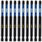 10 x Rennie Tools 100mm Long PZ3 Impact Screwdriver Driver Bits Set. Heavy Duty PoziDriv POZI No.3 Magnetic Screwdriver Bit Set. PZ3 Impact Driver Bits Pozidrive Screw Accessories.