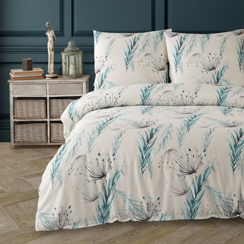 Buymax® Bettwäsche 155x220 80% Baumwolle, 20% Polyester 2-Teilig Bettbezug - Bettwäsche Set 155 x 220cm mit 1 mal Kissenbezug 80x80cm, ÖKO-TEX Baumwollmischung-Bettdeckenbezug mit Reißverschluss