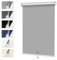 Verdunklungsrollo Schnurlos ohne Bohren Springrollos Hellgrau B45 x H120 cm (Stoffbreite 40cm) Thermorollo Klemmfix Fensterrollo Klemmrollo Blickdicht Rollos Verdunkelung für Fenster ohne Bohren