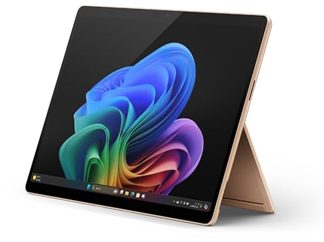 Microsoft Surface Pro | Copilot+ PC | 13” OLED Touchscreen | Snapdragon® X Elite (12 Kerne) | 16GB RAM | 512GB SSD | neuestes Modell, 11. Edition | Sand