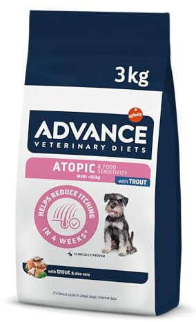 Advance Veterinary Diets Atopic Mini-Hundefutter mit Dermatitis, 3 kg