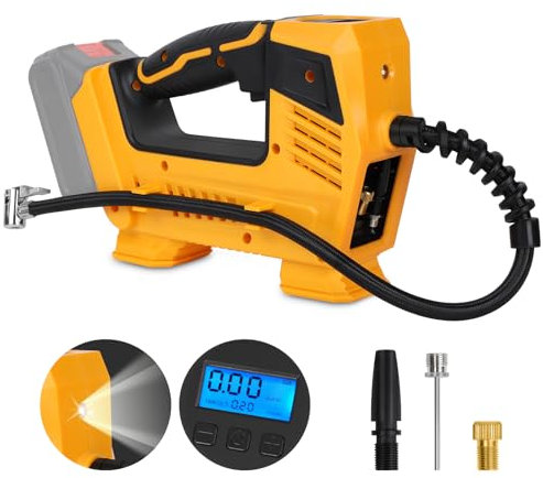 Akku Kompressor Kompatibel mit Makita 18-21V Akku,150PSI Tragbare Luftkompressor mit punktgenauer Digitalanzeige für Auto, Bälle, Fahrräder, Motorrad (ohne Akku)