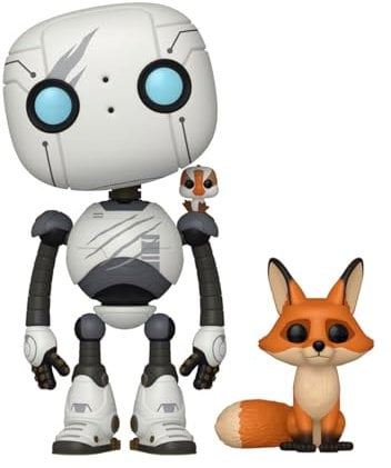 Funko Pop! & Buddy: Wild Robot - Roz mit Brightbill & Fink - Vinyl-Sammelfigur - Geschenkidee - Offizielle Handelswaren - Spielzeug Für Kinder und Erwachsene - Movies Fans - Modellfigur Für Sammler