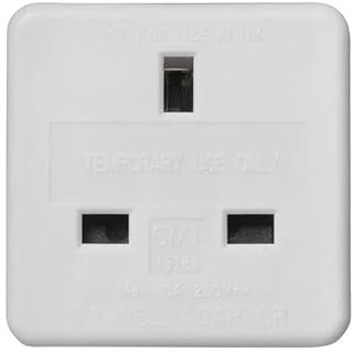 Technovate EU Travel Adapter, UK to European Plug Travel Adapter Convertor for Eu Type C, E, F, 3 Pin to 2 Pin Type G for Spain, France, Italy, Greece, Poland, Turkiye, Germany, Bulgaria (Uk to EU)