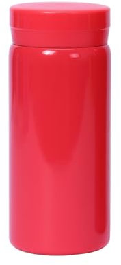 Small Flask, Cute Water Bottle, Vacuum Insulated Flask for Hot & Cold Drink, Keep 12H Hot & 6H Cold (Rose Red, 200ml)