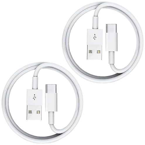 Soodyoow 2 Pièces 2m USB-A to USB-C Câble de Charge Rapide, 60W 3A Cable USB A vers USB C, pour Apple iphone 16 15 Plus Câbles USB, pour Samsung, iPad Pro, Android