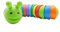Dekomprimierendes Raupenspielzeug, Regenbogen-Raupen-Zappelspielzeug, Kleines Fidget-Slugs-Spielzeug für das Home-Office-Kindergarten-Kinderzimmer, Kunstharzmaterial