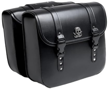 AsrMyjcx Motorrad-Satteltasche, Motorrad-Satteltasche, verstellbare Rücksitz-Seitentasche