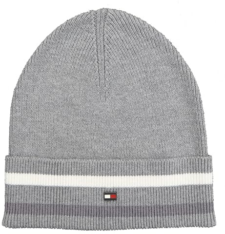 Tommy Hilfiger Strickmütze Mütze Beanie Grau One Size