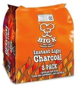 Bigg K Lumpwood Charcoal – 2 Pack (2 x 1kg) | Natural BBQ Charcoal for Grilling | Fast Ignition & High Heat | Long-Lasting Burn | 100% Hardwood | No Additives
