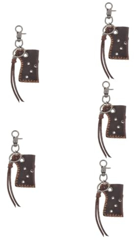 OATIPHO 5pièces Étui Cuir Pour Briquet Avec Boucle Pochette De Pour Briquet Porte-clés Créatif Accessoire Pratique Pour Transport