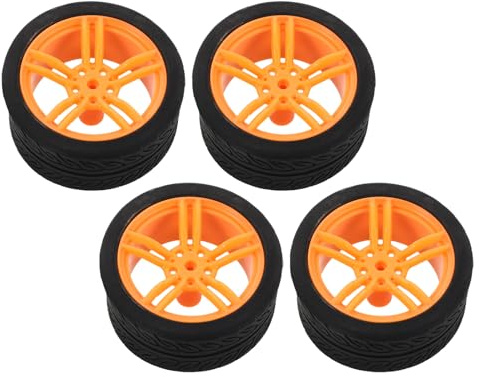 Toyvian 4Er Set Gummiräder Für Modellautos Präzise Felgen Und Nabenstruktur Universal Ersatzreifen Für Rc Auto Modelle Optimiert Für Simulation Und Stabilität Bei Verschiedenen Geländetypen