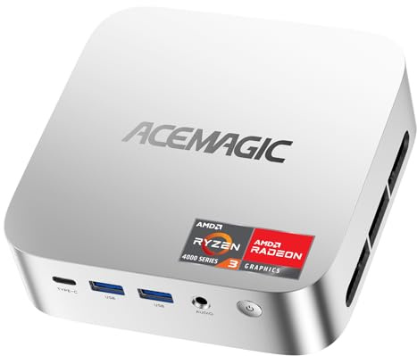 ACEMAGICIAN Kron Mini K1 Mini PC, AMD Ryzen 4300U (4C/4T, Fino a 3.7GHz),Win 11 Pro Mini Computer 16GB DDR4 RAM 1TB M.2 2280 SSD,AMD Radeon Graphics 1400MHz, BT5.2/WIFI 6 for Business