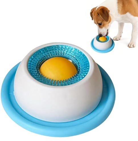 Juguete para lamer Perros, Cuenco para lamer Perros, Lick Bowl para Perro, Trata De Lamers De Perross Alimentador Lento, Bola para Lamers Perro, Calma Y Alivio De Ansiedades para Perro Gatos