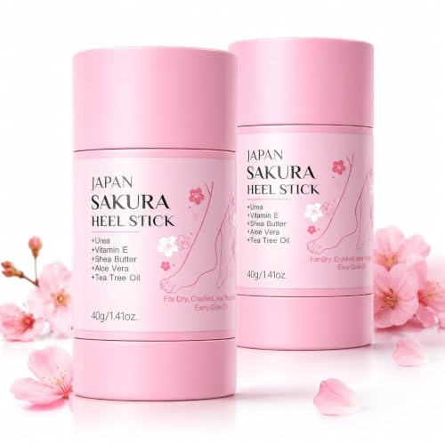 2PCS Sakura Fusscreme für Sehr Trockene Füße, Hornhautentferner Creme zur Fußpflege, Schrundensalbe Füße gegen Hornhaut, Fußcreme Trockene Füße für Fersen, Ballen und Hände