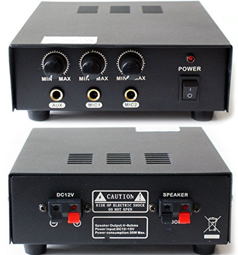 Loops Mobile/PA Vehicle 30W Amplifier/Amp -12v Dc- Car Horn Public Canvasing Speaker