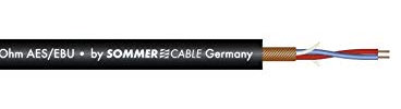 Sommer Kabelmikrofon AESEBU 2x0.14 100m bk SC-Micro-St