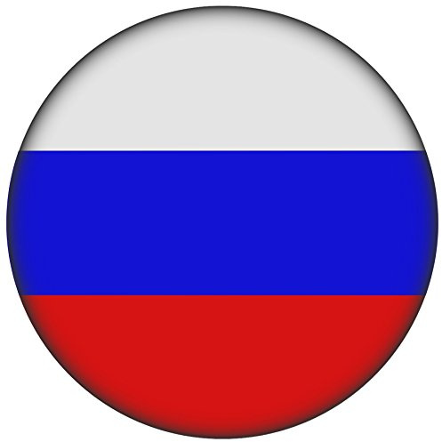 FanShirts4u Button/Badge/Pin - I Love RUSSLAND Fahne Flagge RUSSIA