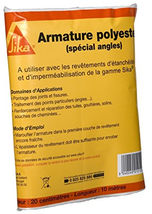 SIKA - Verstärktes Eckgestell – Sikarmature – Weiß – 10 m x 20 cm | Fugen und Risse füllen - Verstärken und Reparieren von Fliesen