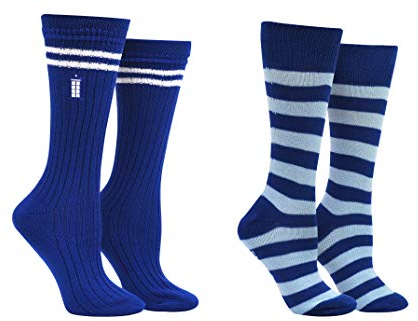 Doctor Who 13th Doctor Socks Merchandise (2 Paar) - (Damen) 13th Dr Who Gifts Tardis Crew Socken - Passend für Schuhgröße 37-45 (Damen), Mehrfarbig, Medium