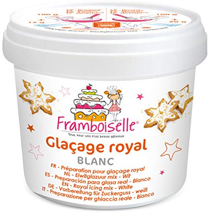 Framboiselle Pot Mix Glaçage Royal Blanc poids net 190g