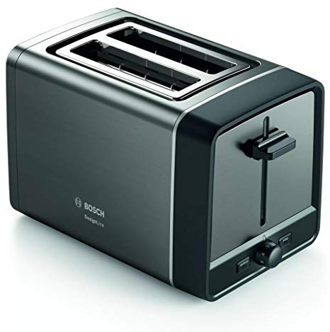Bosch TAT5P425 DesignLine - Tostadora compacta, color negro