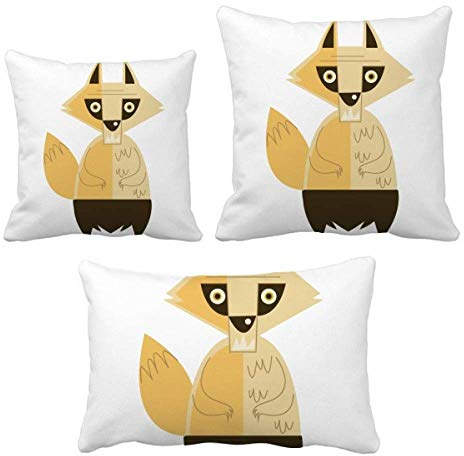DIYthinker Fuchs Angst Halloween Geist Happy Throw Kissen Set Einfügen Kissen Abdeckung Home Sofa Dekor Geschenk