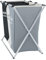 BALLSHOP Foldable Laundry Basket Laundry Organiser Washable Large Washing Basket Folding Washing Storage Bin with 3 Compartment for Bathroom Bedroom Home College