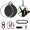 DASKING Aerial Hoop, Lyra Hoop Set Edelstahl 85cm/90cm Single Point Hoops Circus für Anfänger Profis, Aerial Ring Kit mit Rigging Tragetasche, Aerial Yoga Ausrüstung, Will 660 LBS (300kg)
