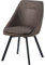 TRISENS Essstuhl Drehstuhl Esszimmerstuhl Designstühle PU Lederbezug in Antik Optik Küchenstuhl, Farbe:Kaffeebraun, Menge:1 St.