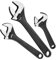 MAXPOWER 3 Stück 150mm/200mm/250mm Maulschlüssel Verstellbar Set Adjustable Wrench Set