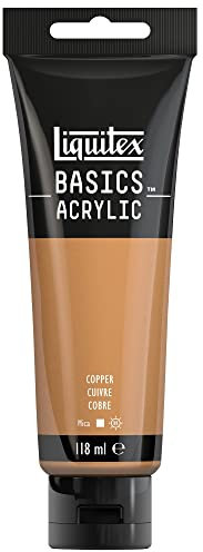 Liquitex Basic Acrylic - Tubo de Pintura Acrílica, 118 ML, Marrón (Cobre Rico Iridiscente Nuevo)