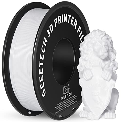 GEEETECH PLA Filament für 3D Drucker, 1,75mm, WEISS