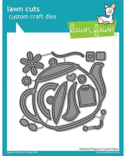 Lawn Cuts Custom Craft Die-Stitched Teapot